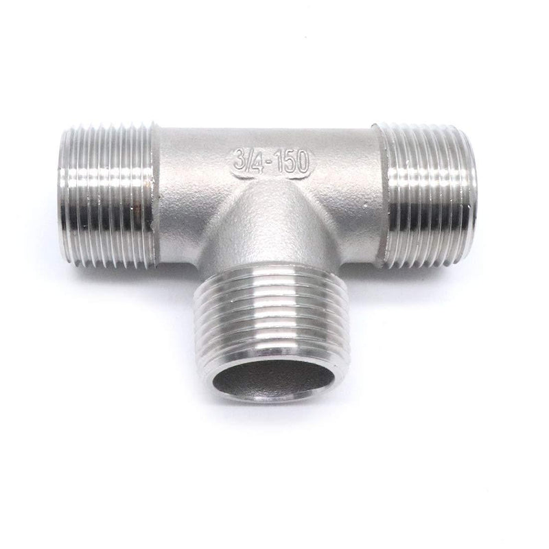 Sydien 3/4" NPT Male Threaded 3 Way Pipe Fitting,Stainless Steel 304 3/4" - NewNest Australia