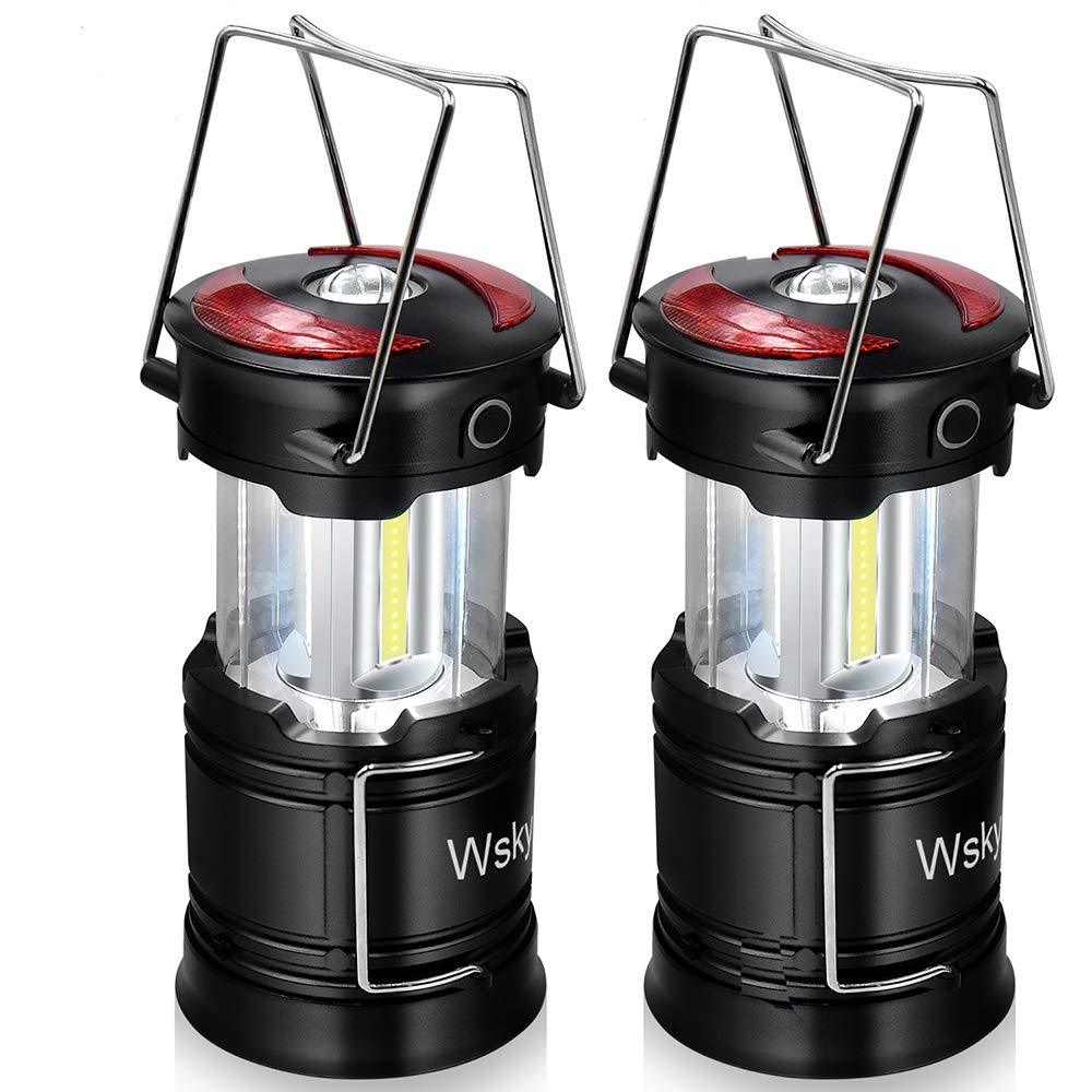 Wsky Led Camping Lantern - Best Rechargeable LED Flashlight Lantern - High Lumen, Rechargeable, 4 Modes, Water Resistant Light - Best Camping, Outdoor, Emergency Flashlights Lanterns 2 Pack - NewNest Australia