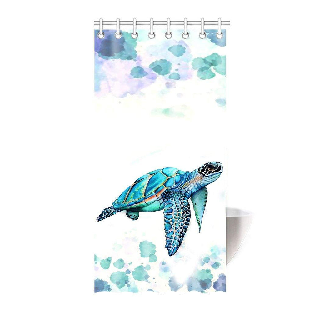 HommomH 36" x 72" Shower Curtain with Hooks Bathroom Waterproof Comfortable Sea Turtle - NewNest Australia