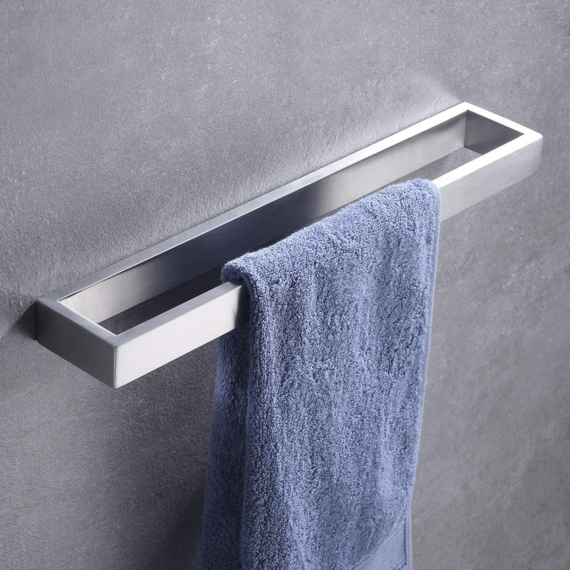 Hoooh Hand Towel Holder for Bathroom, 15-3/4 Inch Brushed Stainless Steel Kitchen Towel Bar Wall Mounted, D110L40-BN Brushed Steel - NewNest Australia