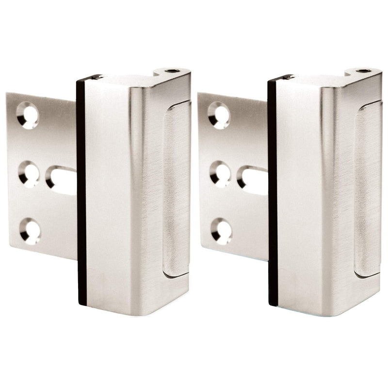 Door Lock for Home Security (2-Pack) - Easy to Install Door Latch Device, Aluminum Construction, Satin Nickel Door Locks for Door Security | Child Proof & Tamper Resistant, Satin Nickel Door Locks 2 Pack - NewNest Australia