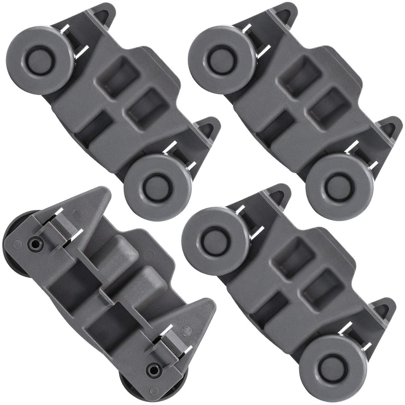 1 YEAR WARRANTY W10195416 W10195416V Dishwasher Wheels Lower Dish Rack Wheel Assembly - Compatible with Kenmore, Kitchenaid, Whirlpool Dishwasher Wheels, Perfect Replace W10195418, W10195416VP 4 PACKS height：2.9in - NewNest Australia