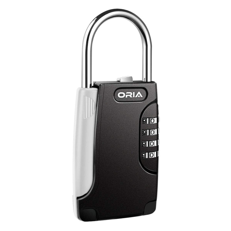 ORIA Key Storage Lock Box, 4 Digit Key Lock Box, Key Safe Holds 5 Keys, Key Storage Combination Lock Box Wall Mount for Indoor and Outdoor, 5.43inch - NewNest Australia