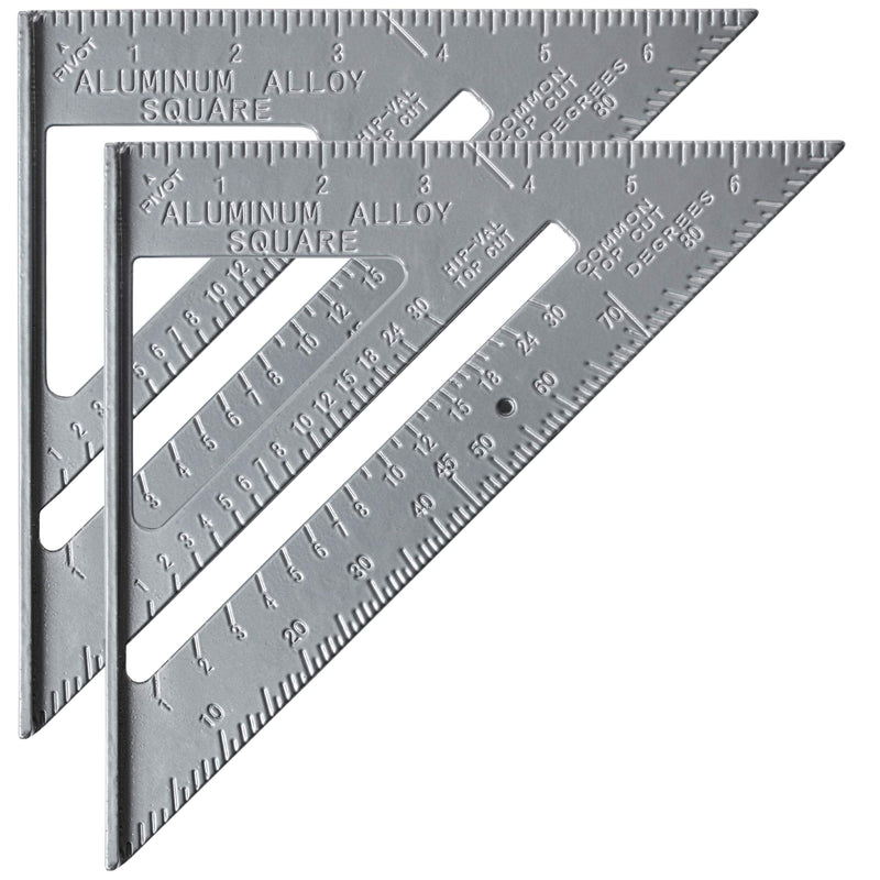 Mr. Pen Metal 7 Inches Rafter Square, Carpenter Square, 2 Pack - NewNest Australia