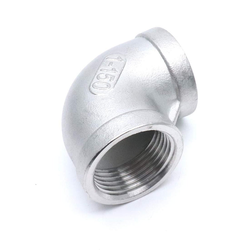 Sydien 90 Degree Elbow 1" BSPT Threaded Pipe Fitting Female x Female,Stainless Steel 304(1 pc) 1" - NewNest Australia