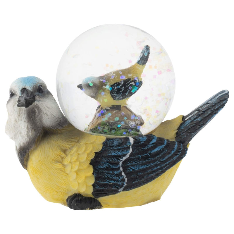 NewNest Australia - Elanze Designs White Headed Mommy and Baby Bird Figurine 45MM Glitter Water Globe Decoration 