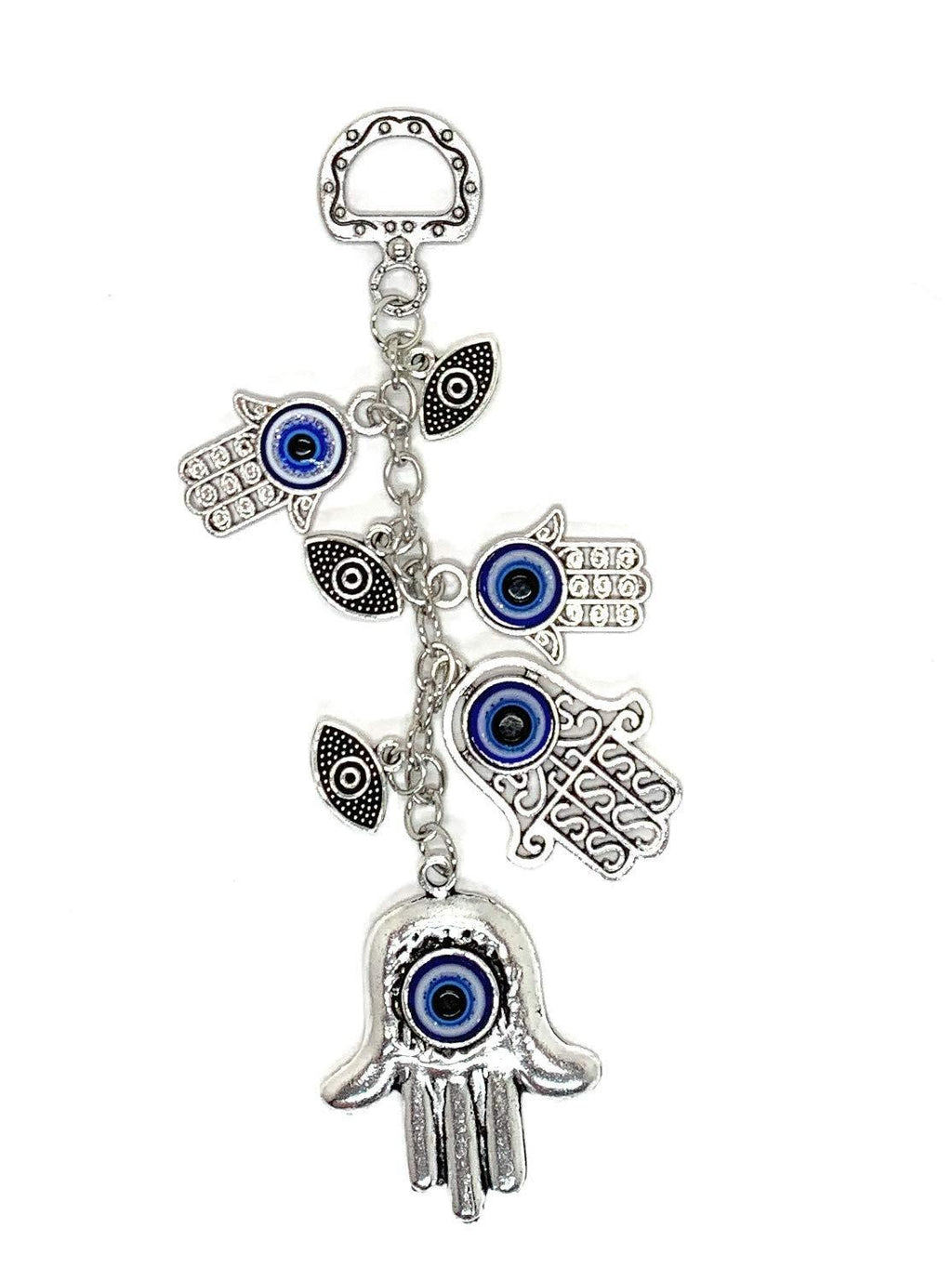 NewNest Australia - Bravo Team Lucky Blue Evil Eye Hanging Hamsa for Protection and Blessing, Pendant Decoration for Car, Home and Office, Great Gift 