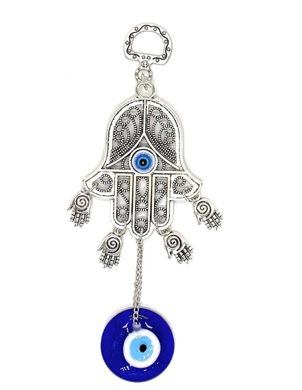 NewNest Australia - Bravo Team Lucky Blue Evil Eye Hanging Hamsa for Protection and Blessing, Pendant Decoration for Car, Home and Office, Great Gift 