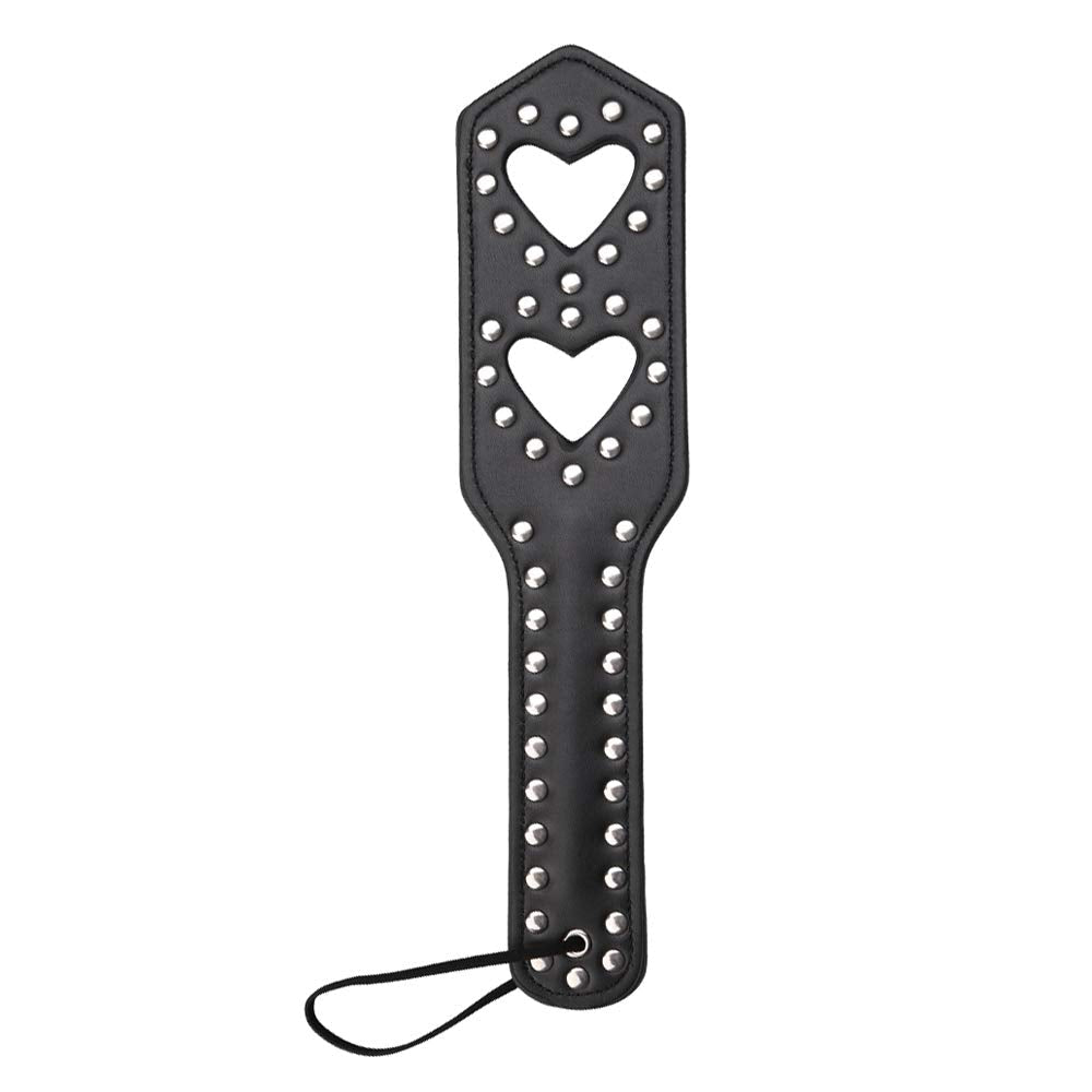 VENESUN Hearts Spanking Paddle for Adults, Quality Studded Faux Leather Paddles for Sex Play - NewNest Australia