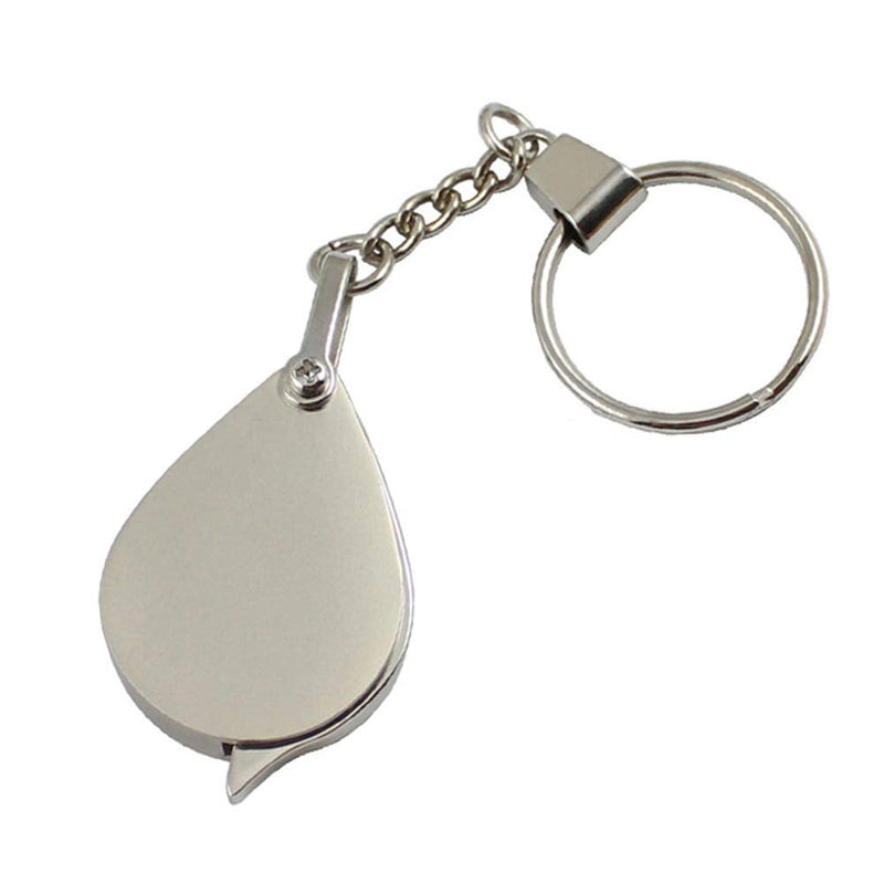 15X Mini Keychain Pocket Magnifier Portable Foldable Magnifying Glass for Reading Maps Labels Crafts Coins - NewNest Australia