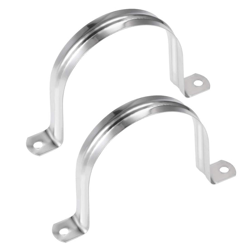 uxcell U Shaped Conduit Clamp Saddle Strap Tube Pipe Clip Stainless Steel M80 2Pcs - NewNest Australia