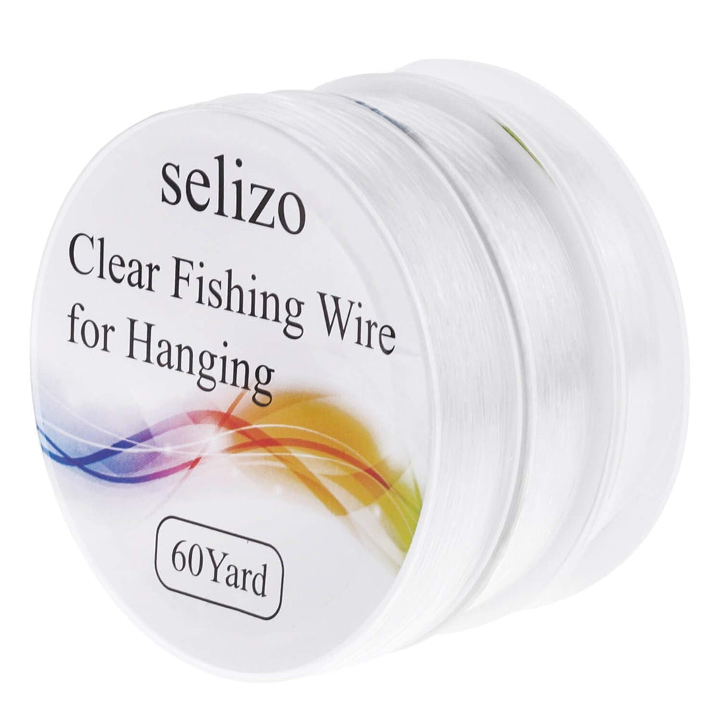 Fishing Wire, Selizo 3Pcs Clear Fishing Line Jewelry String Invisible Nylon Thread for Hanging Decorations, Beading and Crafts (3 Sizes, 60 Yards per Roll) - NewNest Australia