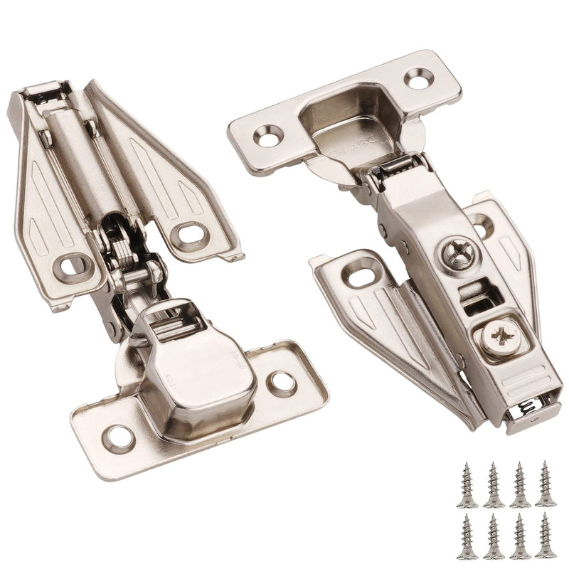 DecoBasics 1/2" Overlay Soft Close Cabinet Hinges for Kitchen Cabinets (2 PCS)- 105° Face Frame Concealed Cabinet Door Hinge -3 Way Adjustability -Clip on Plate & Matching Screw 4 Easy Installation 2 - NewNest Australia