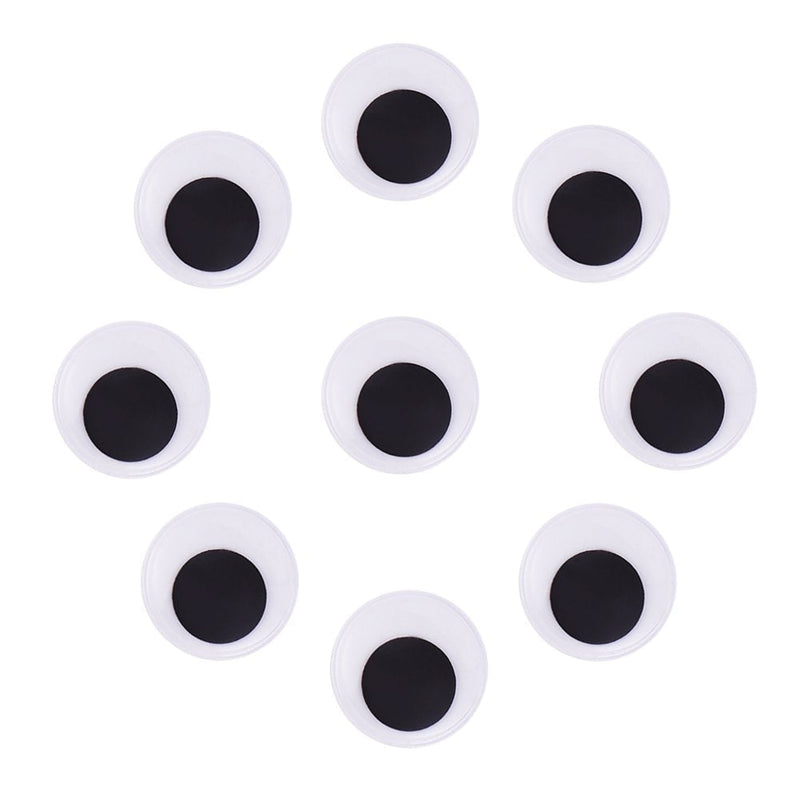 40mm Black Googly Wiggle Eyes 50pc With Self-adhesive for Handmade Crafts Decorations - NewNest Australia