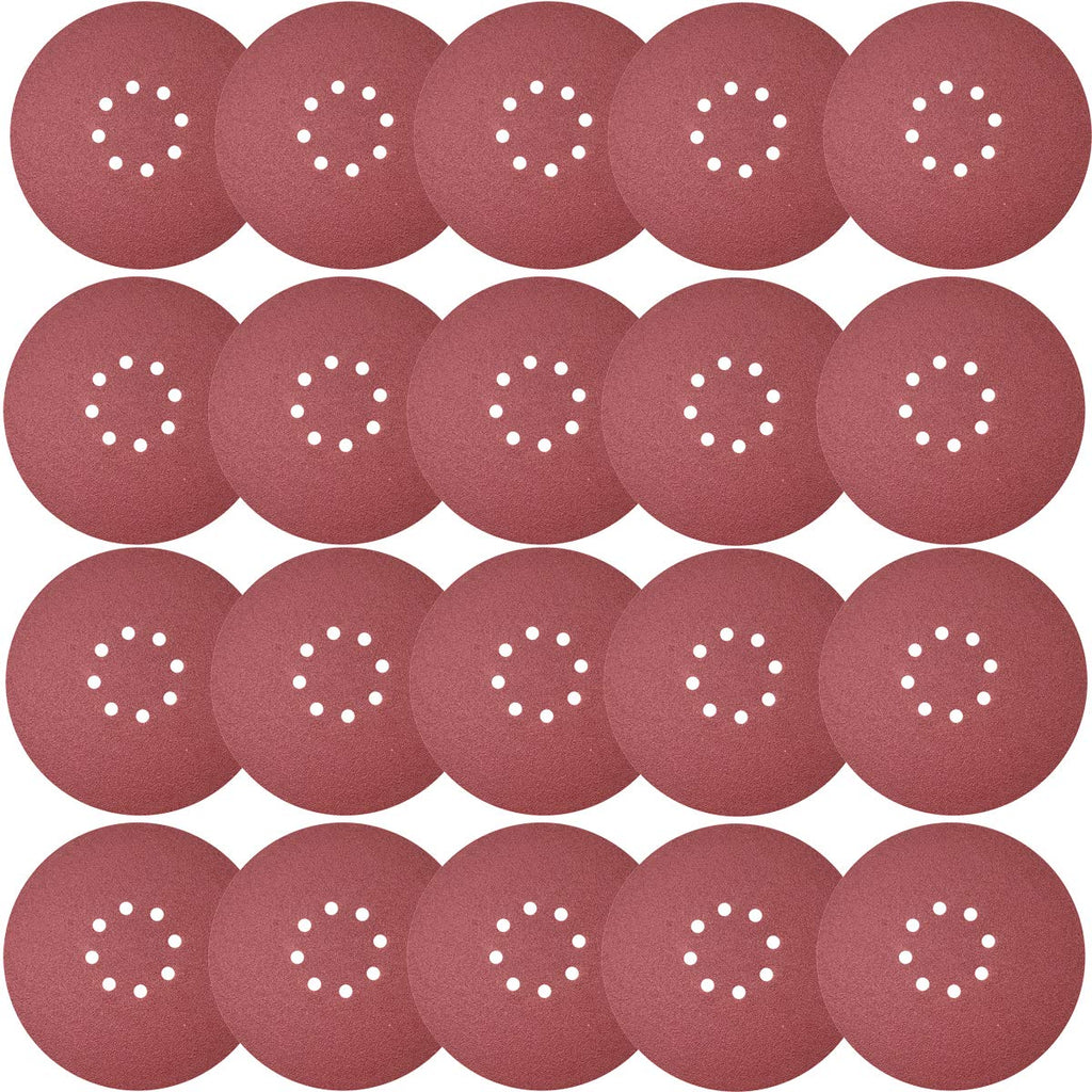 Sackorange 20 PCS 60 Grit 9 Inch 8 Hole Hook-and-Loop Sandpaper - Grinding Abrasive Sanding Disc for Drywall Sander Wood Furniture Finishing (P60) P60 - NewNest Australia