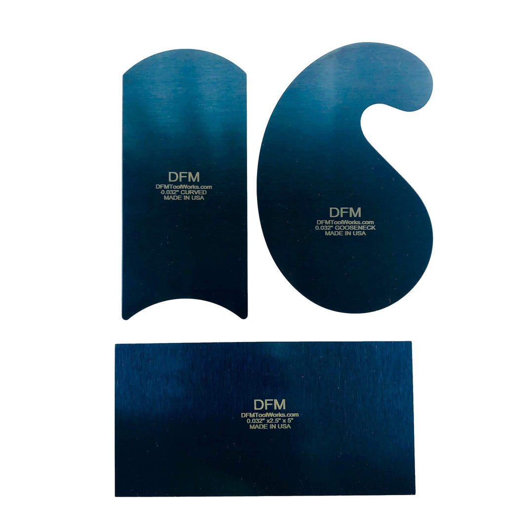 DFM Blue Curved Cabinet Scraper Card Set - NewNest Australia