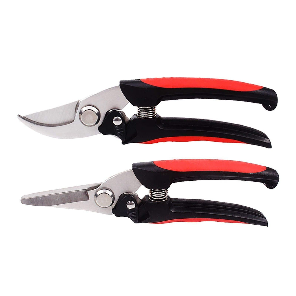 Henglong Steel Pruning Shears - Best Tree Trimmer, Garden Shears, Hand Pruner—Razor Sharp Bypass Secateurs, Ergonomic Gardening Tool for Effortless Cuts 2pcs/pack - NewNest Australia