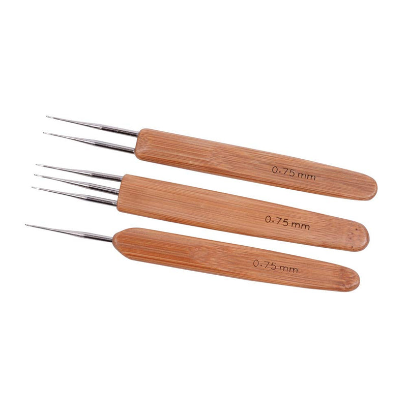 3pcs/Set Dreadlock Crochet Hook for Hair Dreadlock Needle Tool for Braid Craft Dread Locks Crochet Needles 0.75mm (1 Hook, 2 Hooks,3 Hooks) - NewNest Australia