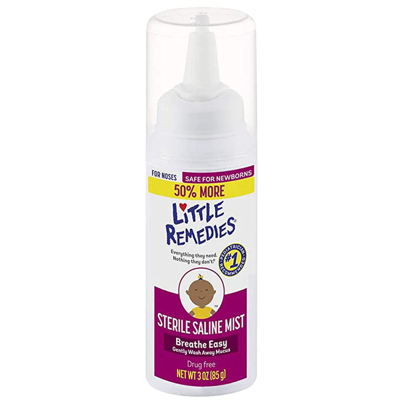 Little Remedies Sterile Saline Nasal Mist, Safe for Newborns, 3 fl oz 3 Fl Oz (Pack of 1) - NewNest Australia
