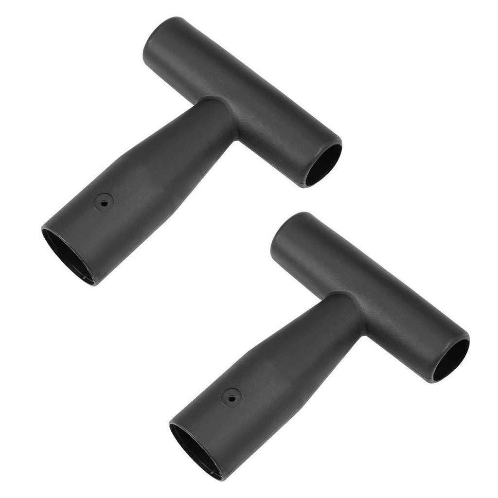 uxcell Shovel T Grip Handle, 35mm Inner Diameter PVC for Digging Raking Tool Black 2Pcs - NewNest Australia