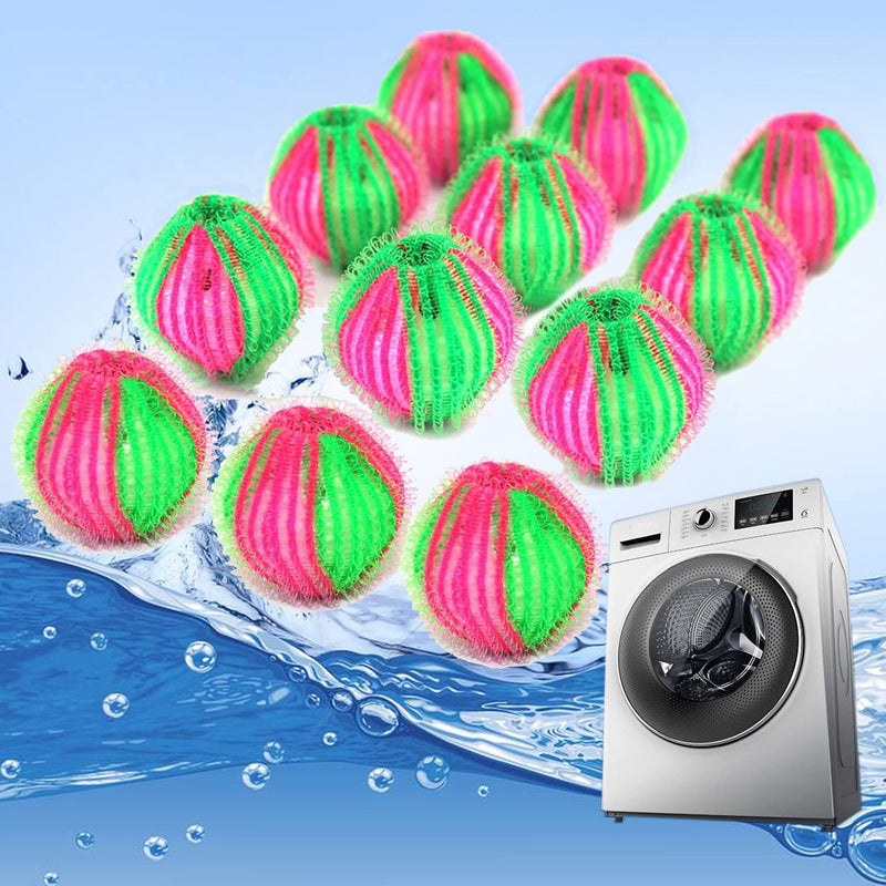 Pet Hair Remover for Laundry - Non-Toxic Reusable Dryer Balls Washer and Dryer Ball Remove Long Hair from Dogs and Cats on Clothes in The Washing Machine 12 Packs - NewNest Australia