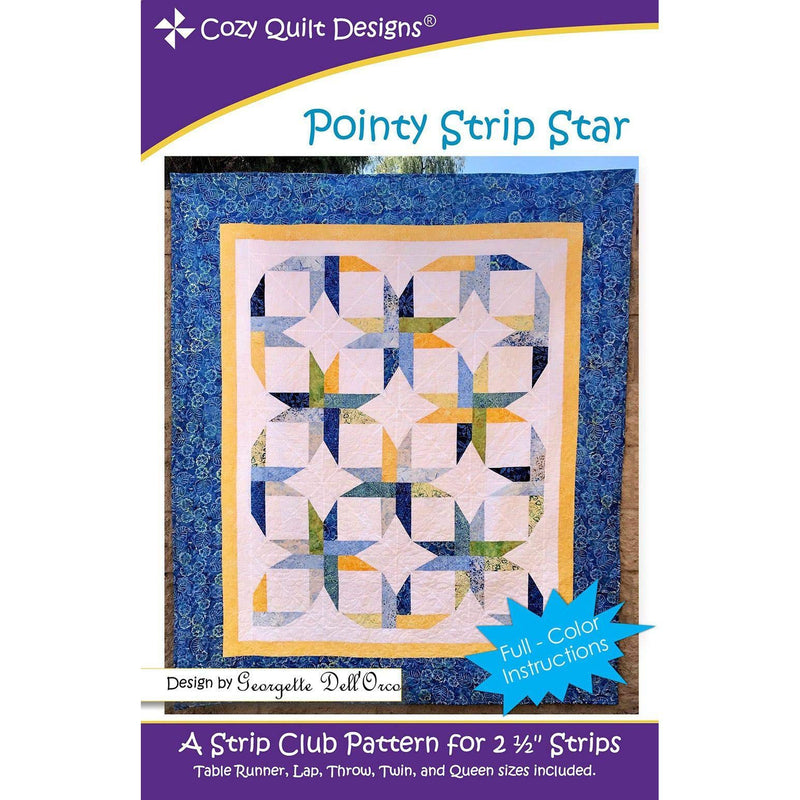Cozy Quilt Designs Pointy Strip Star pattern - NewNest Australia
