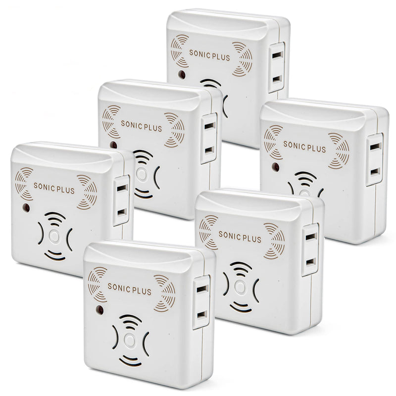RIDDEX SonicPlus Pest Repeller for Rodents and Insects, 6-Pack Indoor Repellent with Side Outlet, Get Rid of Roaches & Rodents Chemical Free - NewNest Australia