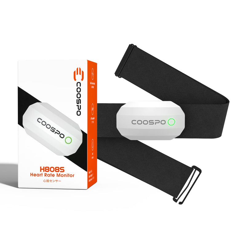 Coospo Bluetooth Heart Rate Monitor Chest Strap,ANT+ BLE HR Monitor Chest, HRM IP67 Waterproof, Use for Running Cycling Gym and Other Sports - NewNest Australia