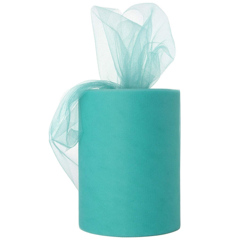 Aqua Tulle Roll Spool 6 Inch x 100 Yards for Tulle Decoration Aqua - NewNest Australia