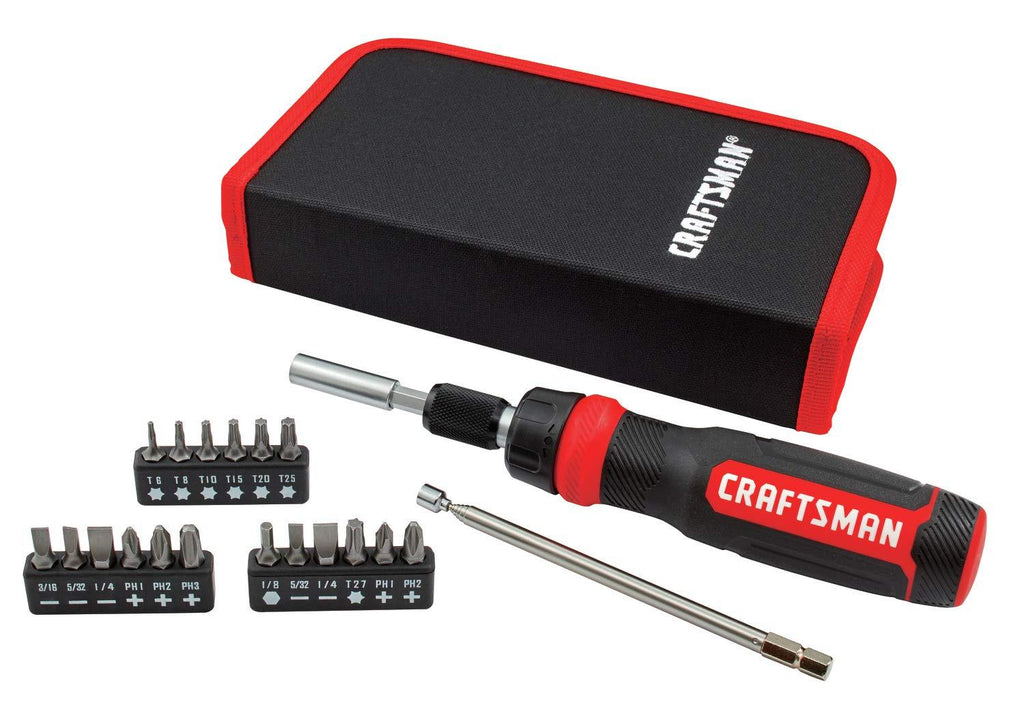 CRAFTSMAN Ratcheting Screwdriver Set, 26-Piece (CMHT68001) - NewNest Australia