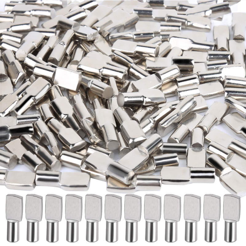 100 Packs Shelf Pins, FANDAMEI Metal Nickel Support Pegs Spoon Shaped Cabinet Support Pins Holder (5mm) - NewNest Australia