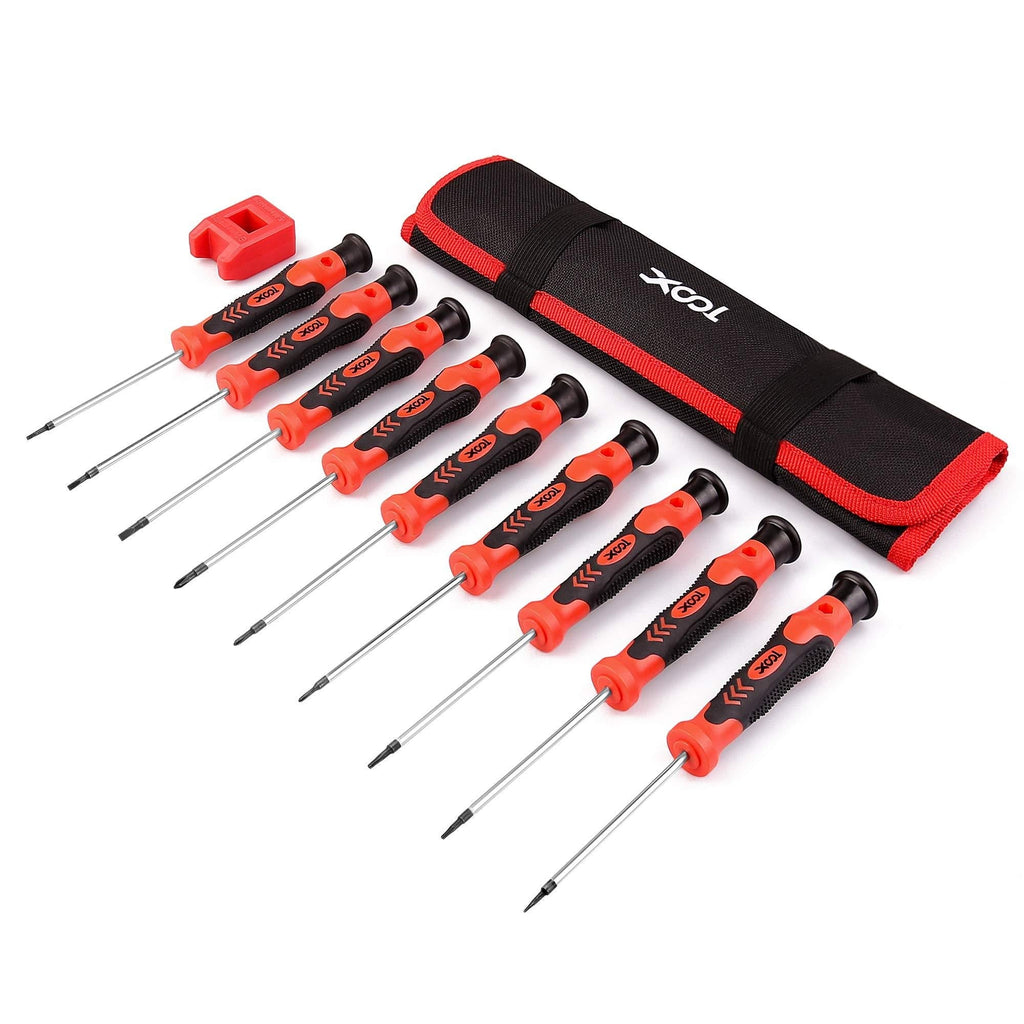 Precision Screwdriver Set, Phillips, Flat, Torx and Pentalobe Screwdriver Set with Case (Pack of 9) for Phone, Computer, Laptop, Watch, Electronics, Jewelry, Eyeglass Medium - NewNest Australia