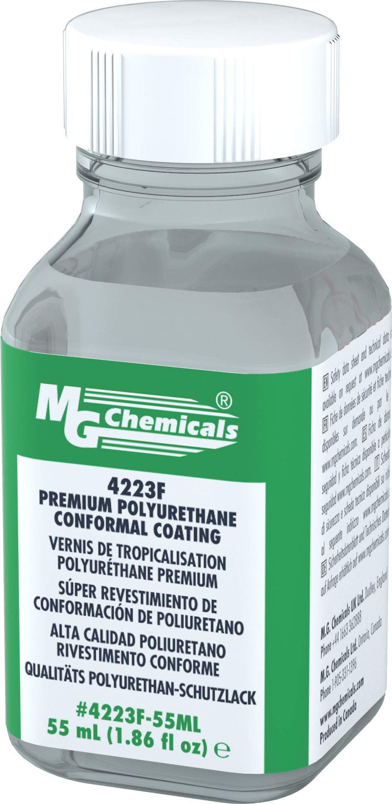 MG Chemicals Premium Polyurethane Conformal Coating (Heat Cure ONLY) 55mL Bottle (4223F-55ML) - NewNest Australia