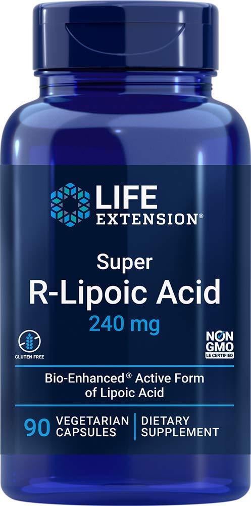 Life Extension Super R Lipoic Acid 240mg, 90 Capsules, Vegetarian 90 Count (Pack of 1) - NewNest Australia