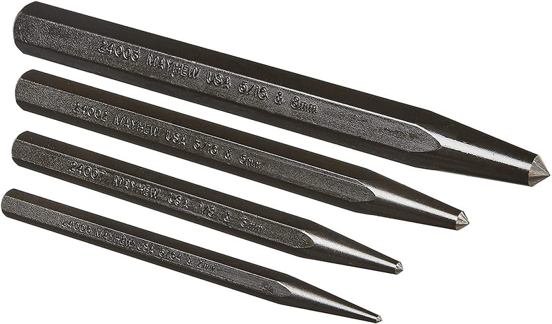 Mayhew Tools 62215 Center Punch Kit, 4-Piece - NewNest Australia