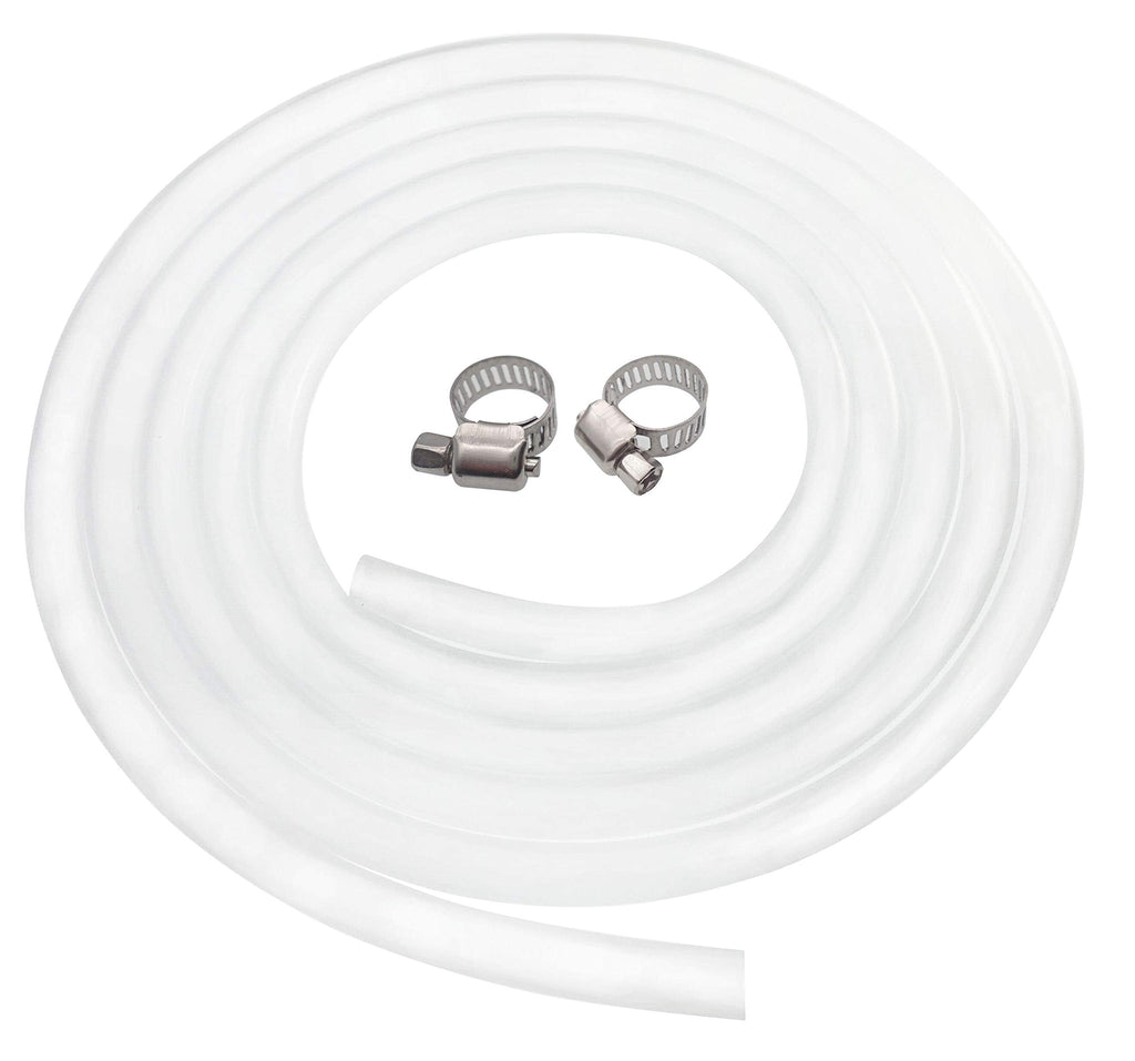 SENSTREE Home Brewing and Winemaking Silicone Tubing, 10mm(3/8 inch) ID x 14mm OD, 10 ft, High Temp Food Grade Tube, Flexible Hose Pipe with Stainless Worm Gear Hose Clamps 10mm x 14mm (3/8"ID x 1/2"OD) - NewNest Australia