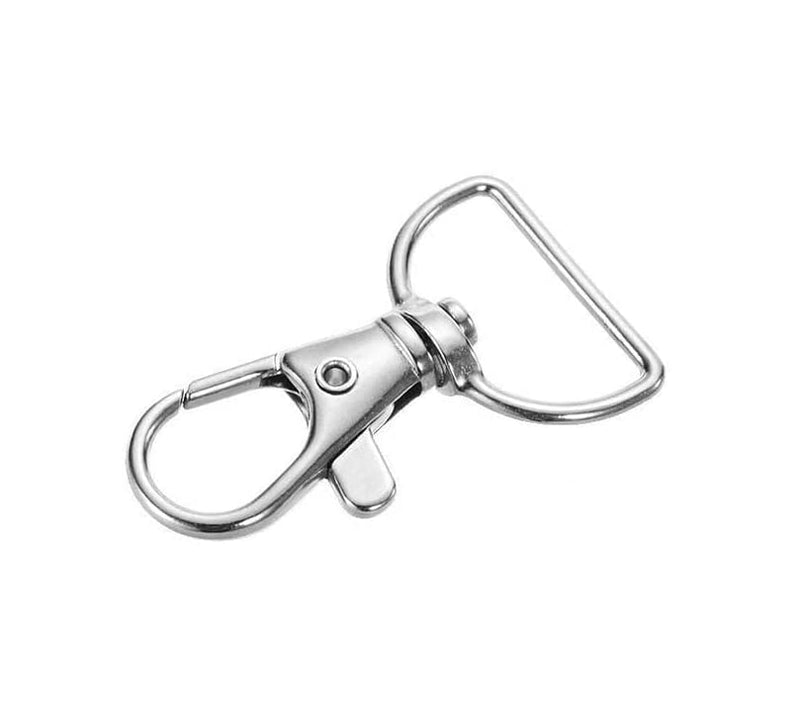 YAKA 50 Pack Premium Metal Lobster Claw Clasps 360° Swivel Trigger Snap Hooks by Swivel Clasps with D Ring (D Ring Inner Width 0.47inch) D ring inner width 0.47"/12mm - NewNest Australia