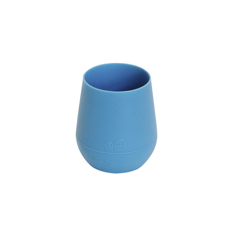 ezpz Tiny Cup (Blue) - 100% Silicone Training Cup for Infants - Designed by a Pediatric Feeding Specialist - 4 months+ Blue - NewNest Australia