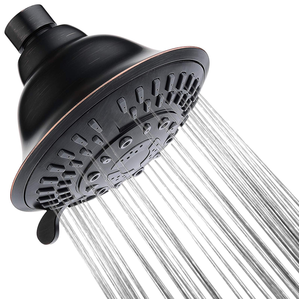 Shower Head High Pressure Rain Showerhead 5 Spray Setting Fixed Shower head Angle Adjustable Bathroom Showerhead, Oil Rubbed Bronze Oil-Rubbed Bronze - NewNest Australia