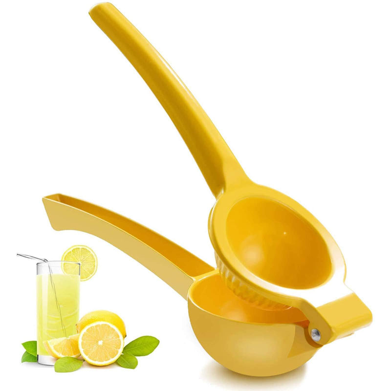 NewNest Australia - Manual Juicer Citrus Lemon Squeezer,Fruit Juicer Lime Press Metal,Professional Hand Juicer Kitchen Tool(yellow） yellow 
