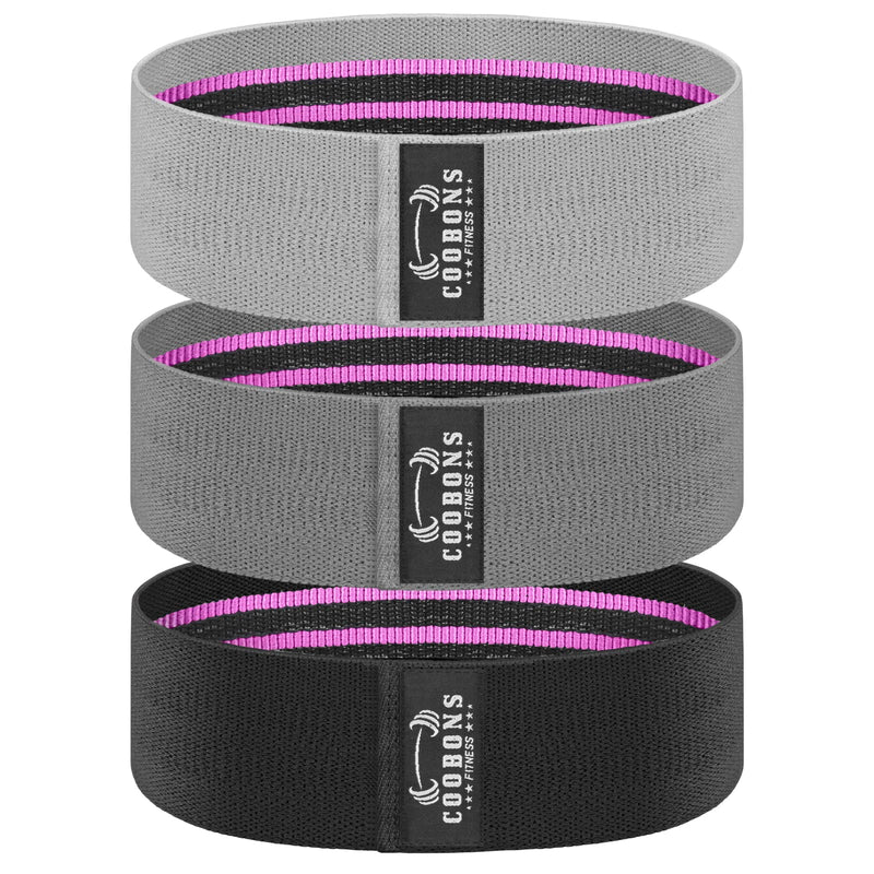 Resistance Bands for Legs and Butt - Fabric Exercise Bands Set Booty Bands Hip Bands Wide Workout Bands Resistance Loop Bands Anti Slip Circle Fitness Band Elastic Black,Grey,Light-grey - NewNest Australia