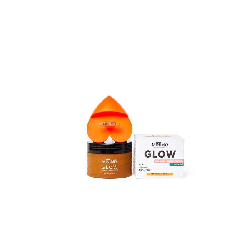 Minimo Glow Turmeric Face Scrub for Glowing Radiant Skin with Scrubbie - NewNest Australia