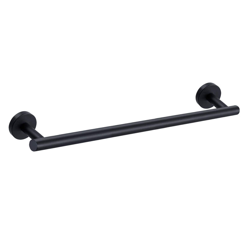 Nolimas Matte Black Bath Towel Bar Single Bars Towel Rack Rod Classic Wall Mounted SUS304 Stainless Steel Bathroom Towel Holder Toilet Kitchen Towel Shelf Single Layer,18 inches 18inches - NewNest Australia