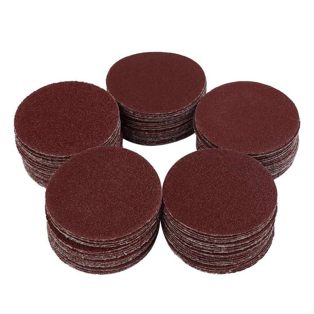 uxcell 100pcs 2 Inch Hook and Loop Sanding Discs 60 80 100 120 150 Assorted Grits Sandpaper - NewNest Australia