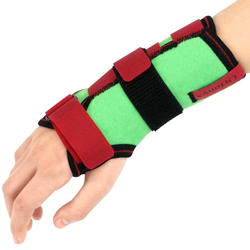 ORTONYX Kids Wrist Support Immobilider Brace with Splint / ACJB2302GRN One Size (Pack of 1) Green - NewNest Australia