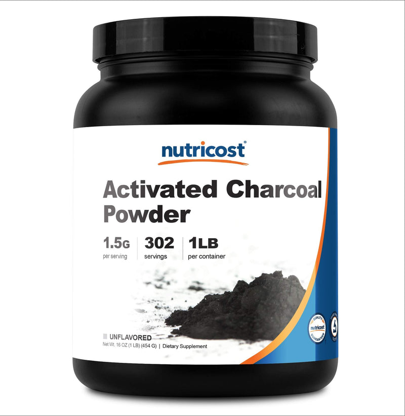 Nutricost Activated Charcoal Powder 1lb - Food Grade Powder, Vegetarian, Gluten Free, Non-GMO - NewNest Australia
