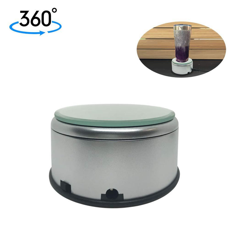 NewNest Australia - Display Turner for Epoxy Glitter Tumblers, 360 Degree Rotating Display Stand Turntable Automatic Revolving Platform Perfect for Displaying Glitter Cups 