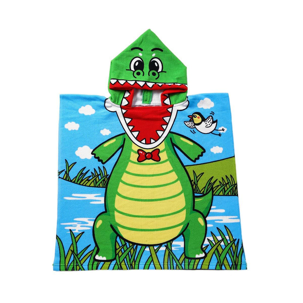 JHONG108 Kids Hooded Beach Towel for Age 1-6 Years Toddler Baby Boys - Super Absorbent Soft Microfiber Poncho Towel, Multi-use for Bath/Swim/Pool/Shower Dinosaur - NewNest Australia