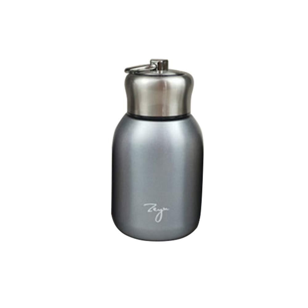 NewNest Australia - 10.15oz/300ML Mini Thermal Mug Leak Proof Vacuum Flasks Travel Thermos Stainless Steel Drink Water Bottle Thermos Cups for Indoor and Outdoor (Silver) Silver 