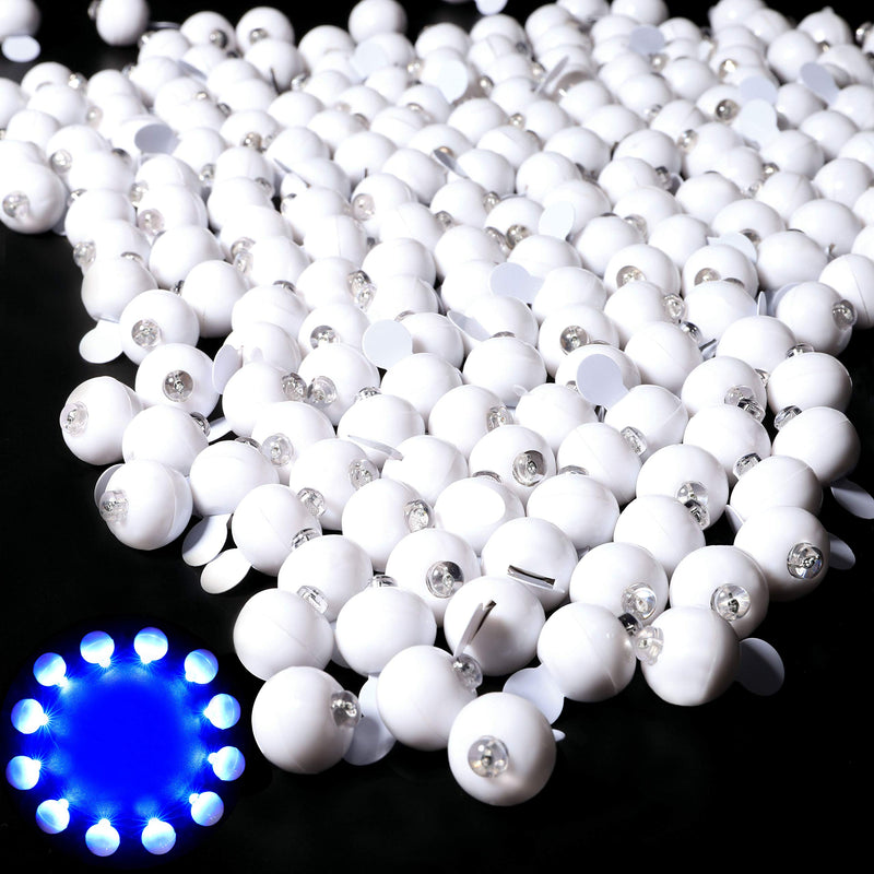 Neo LOONS 100pcs/lot 100 X Blue Round Led Flash Ball Lamp Balloon Light Long Standby Time for Paper Lantern Balloon Light Party Wedding Decoration, White Case [Update Version] - NewNest Australia
